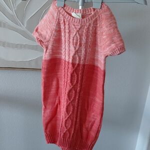 Crazy 8 Pink Cable Knit Kids Dress